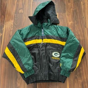Vintage Pro Player Green Bay Packers Puffer Jacket XL